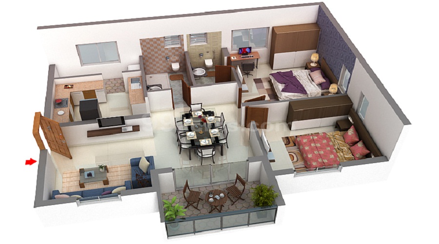 Kalpataru Residency Floor Plan
