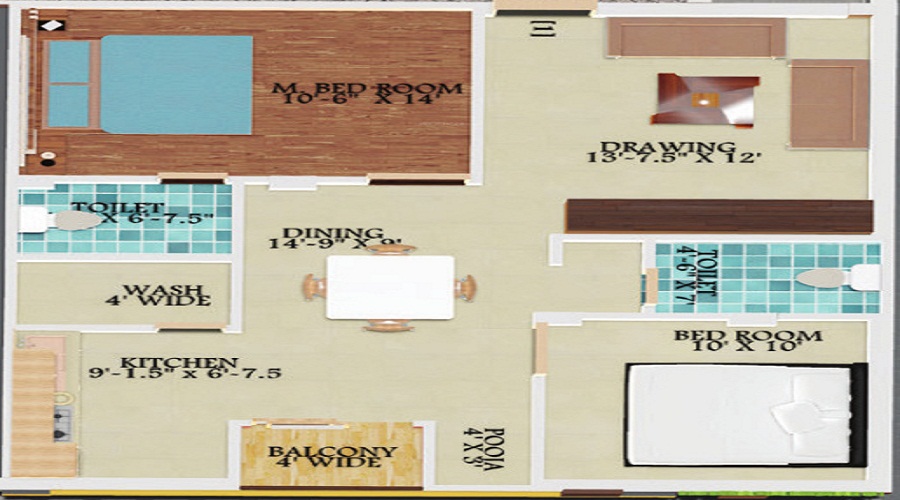 Arihant Kalayika Residency Floor Plan