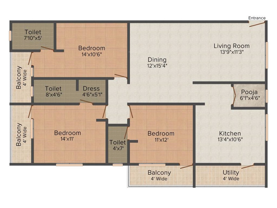 Blossoms Paradise Floor Plan