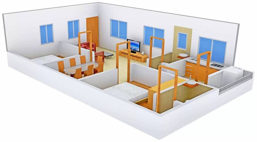 S P Residency Floor Plan