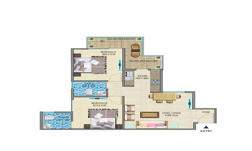 Realtech The Luxurium Floor Plan