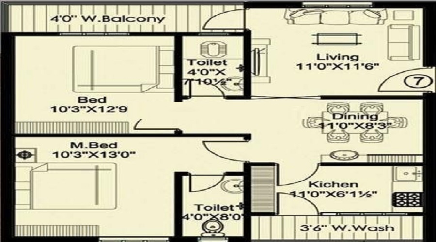 MK Homes Floor Plan