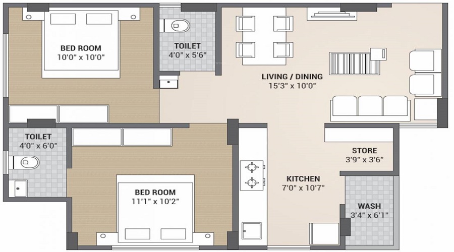 Paras Luxuria Floor Plan