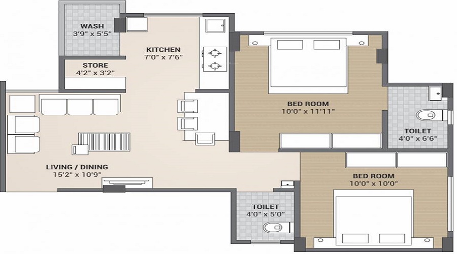 Paras Luxuria Floor Plan