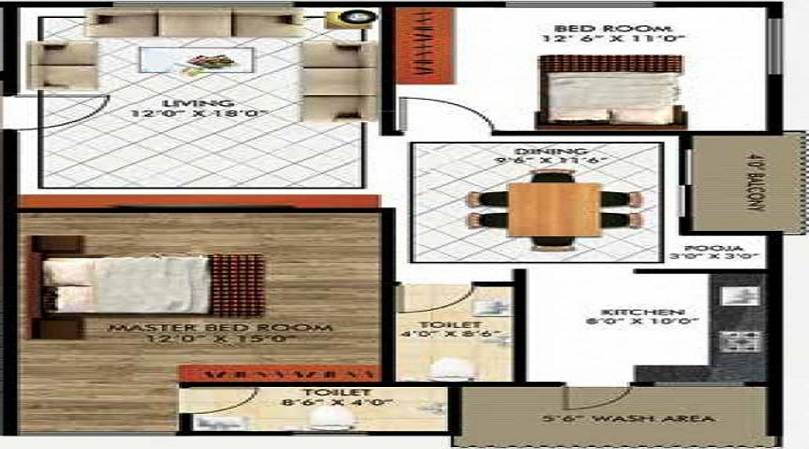 Sahasraa B6 Floor Plan