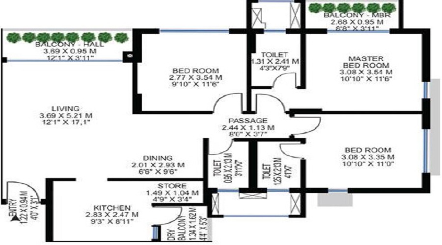 Godrej Carmel Floor Plan