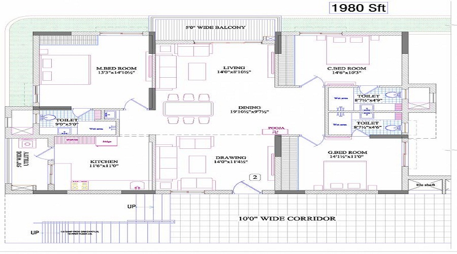 The Ozone Heights Floor Plan