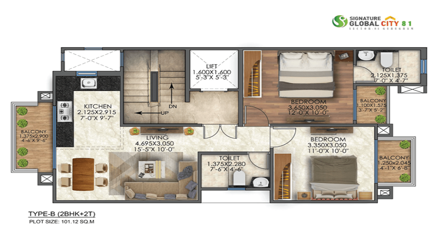 Signature Global City 81 Floor Plan