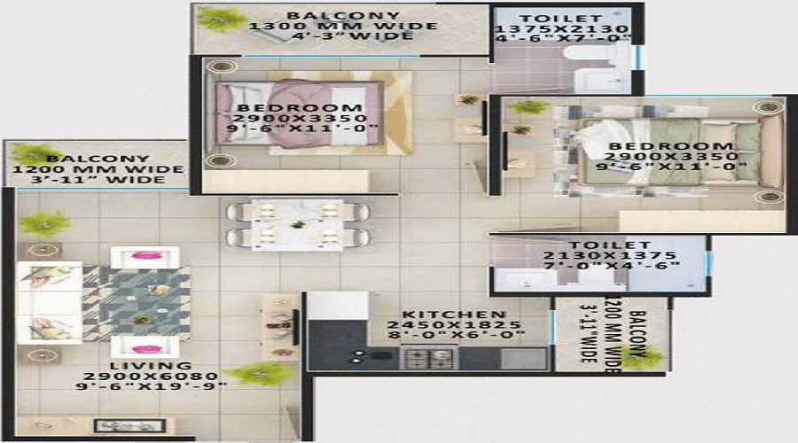 Signature Global Orchard Avenue 2 Floor Plan