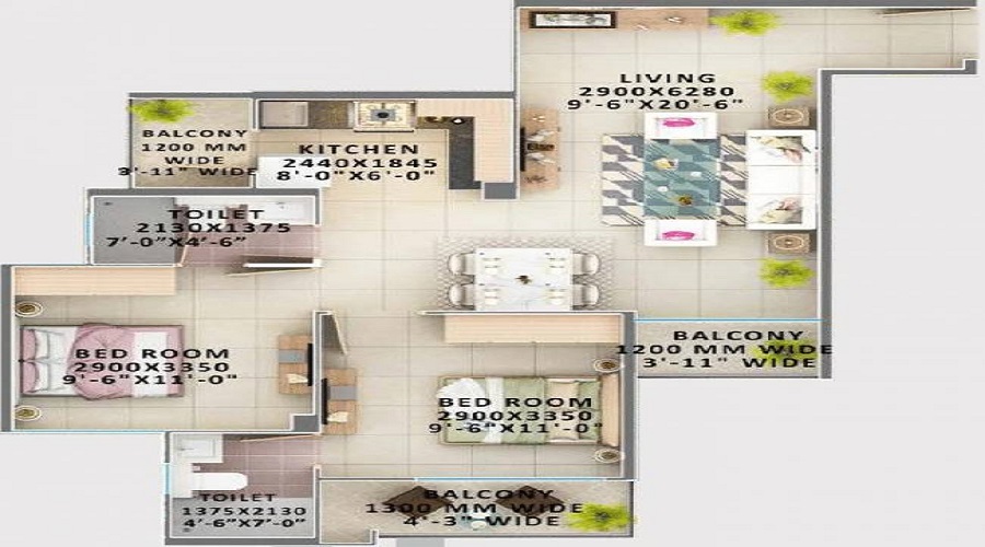 Signature Global Orchard Avenue 2 Floor Plan