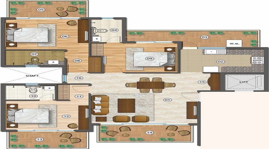 Adani Brahma Samsara Vilasa Floor Plan