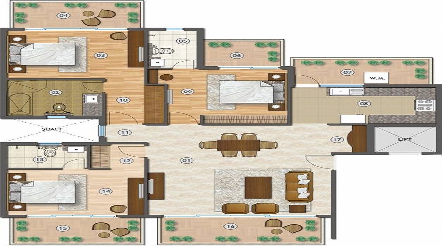 Adani Brahma Samsara Vilasa Floor Plan