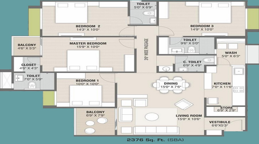 Rajvi Opal Floor Plan