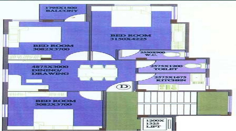 Vasundhara Apartment Floor Plan