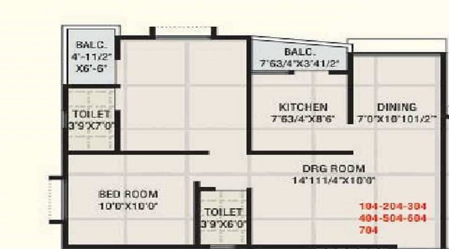 Bansari Apartment Floor Plan