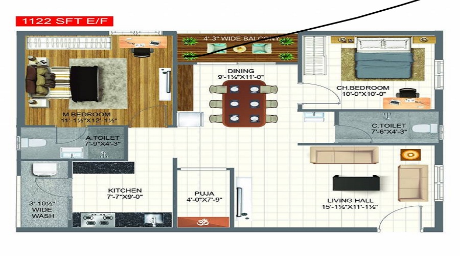 Risinia Oyster Floor Plan