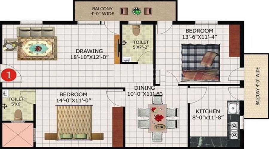 Aishwarya VS Sunshine Floor Plan