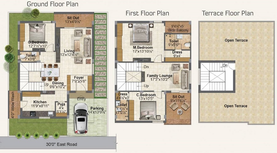 Srinidhi Hill Park Floor Plan