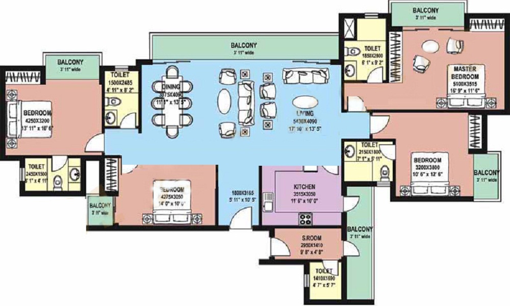 DLF Capital Green - III Floor Plan