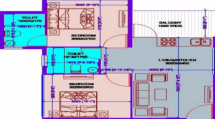 SRS Hightech Affordable Floor Plan