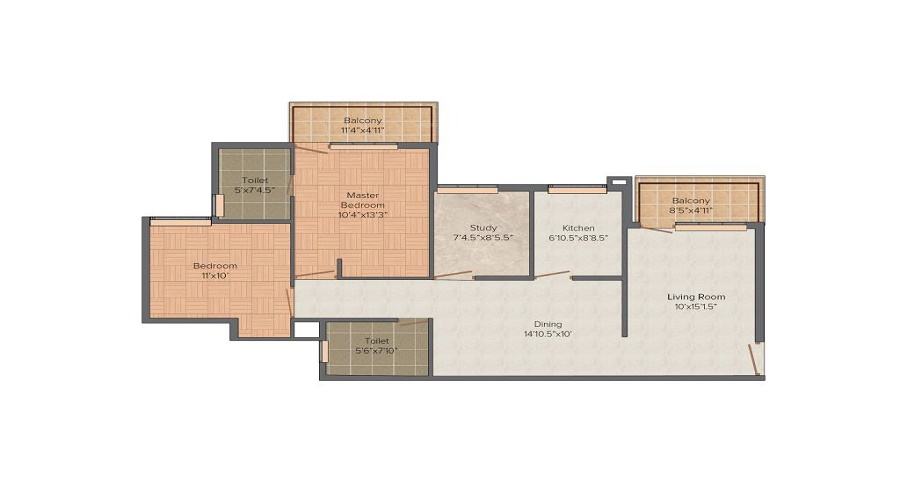 SRS Pearl Heights Floor Plan