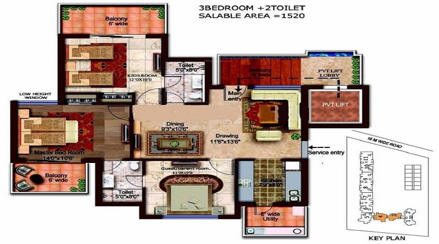 Rise Sky Bungalows Floor Plan