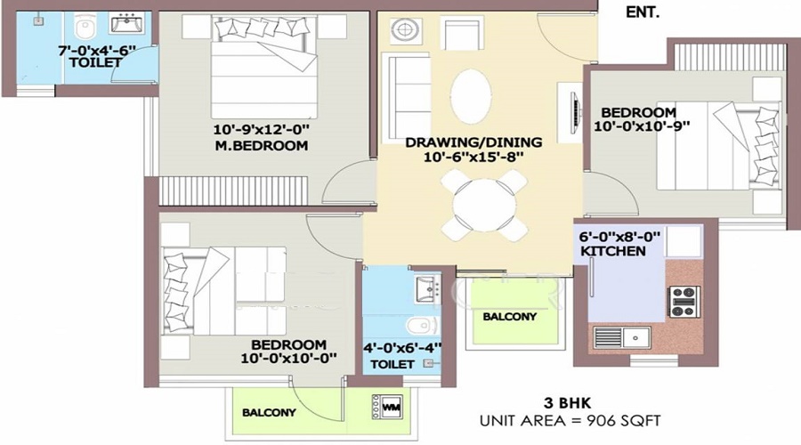 BPTP Park Elite Floor Plan