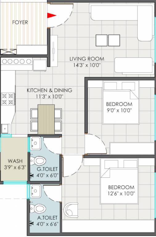 Yash Seventh Floor Plan