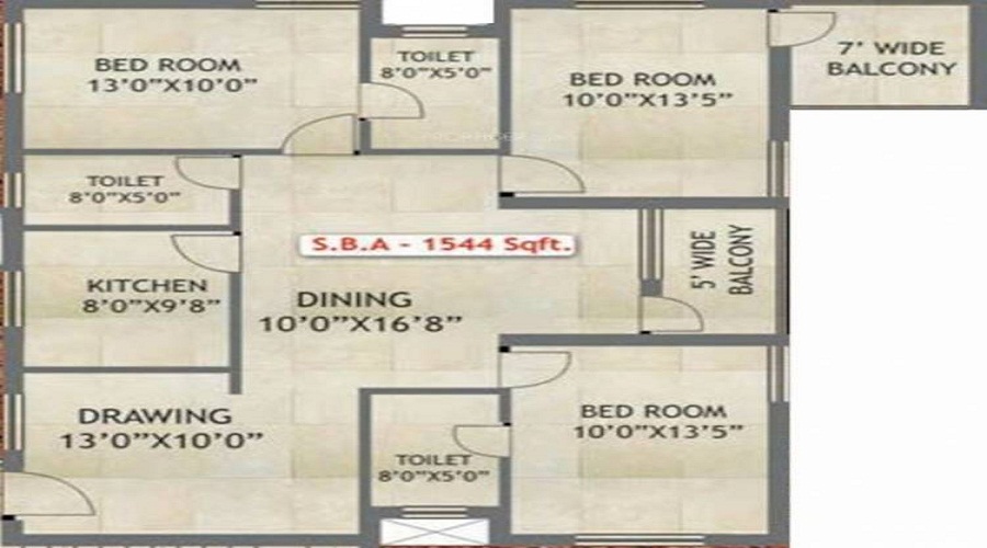 Green Heaven Apartment Floor Plan