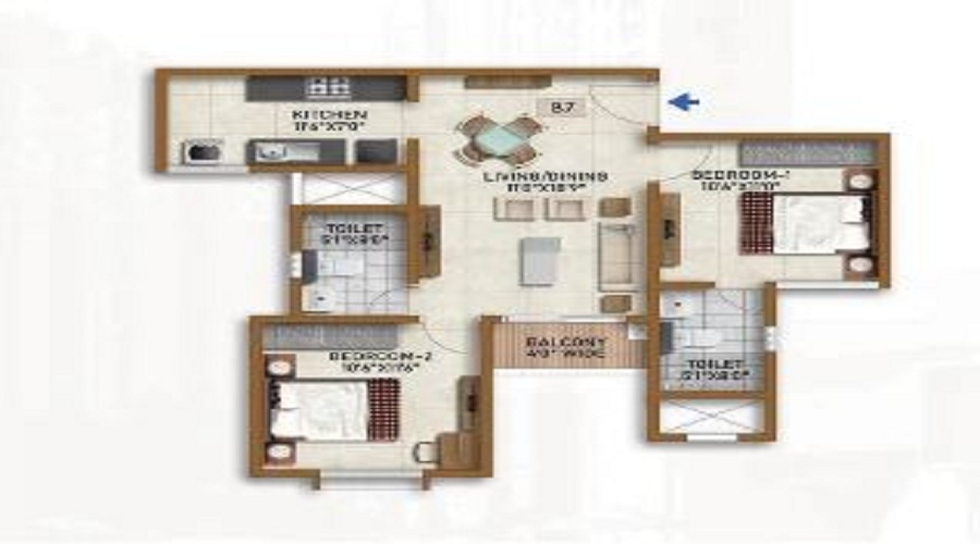 Brigade Komarla Heights Floor Plan