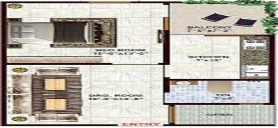 Reputed Krishna Dham CHS Floor Plan