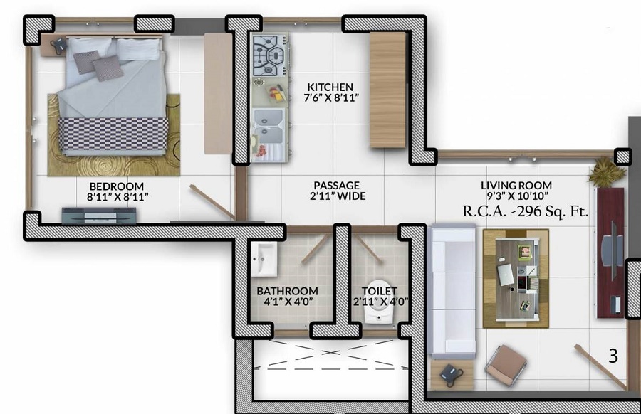 Reputed Tulip CHS Floor Plan