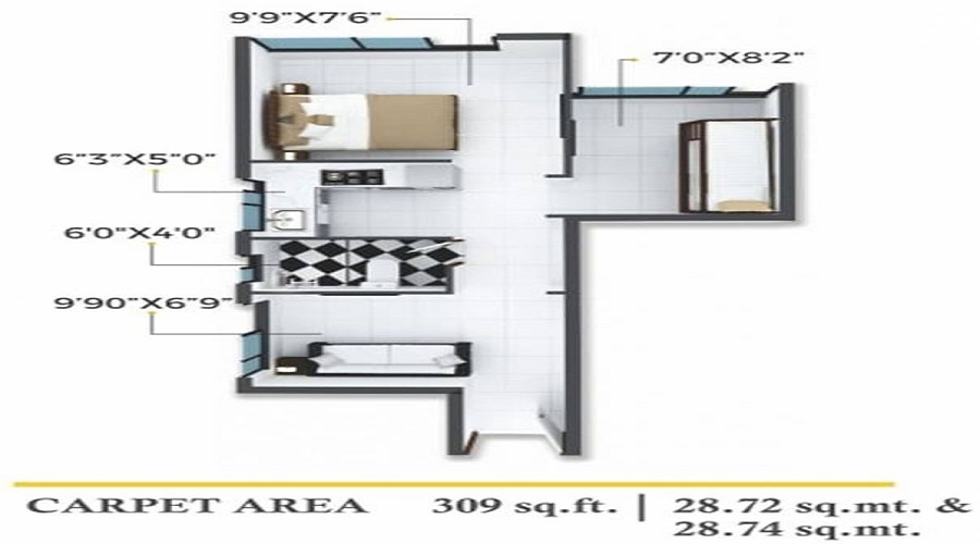 Xrbia Chembur Central Orchid C Floor Plan