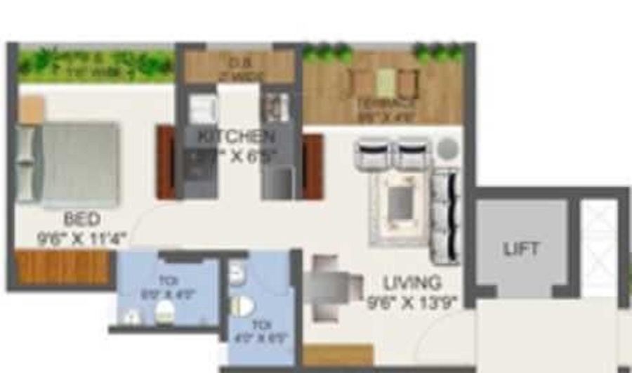 R And J Casa Terraza Wing C Floor Plan