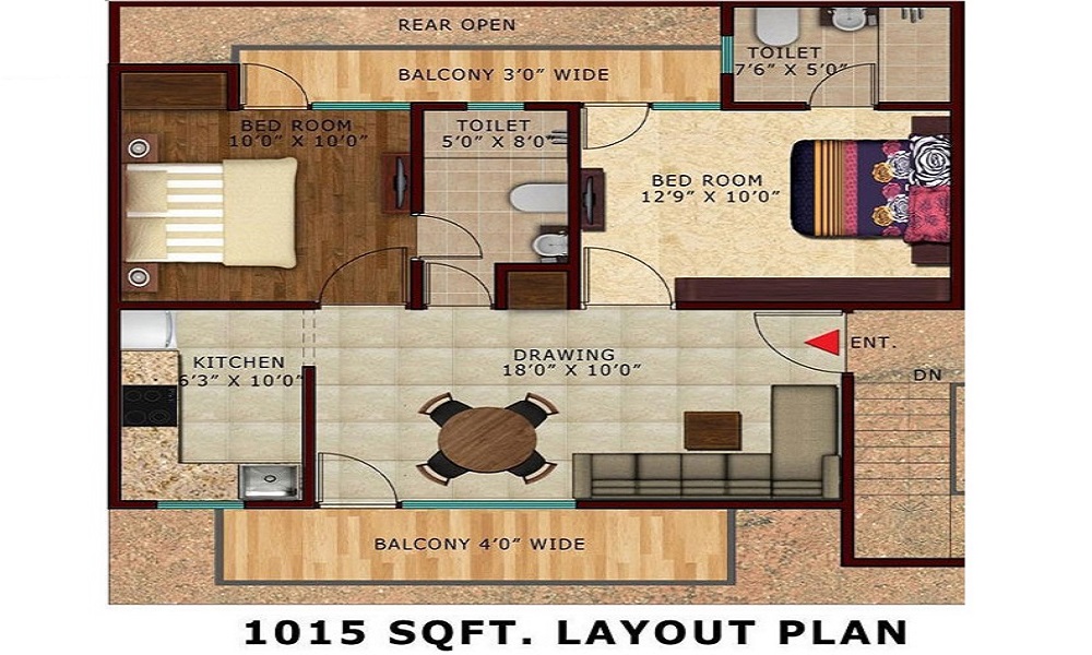 Renowned Group Lotus Villas Floor Plan