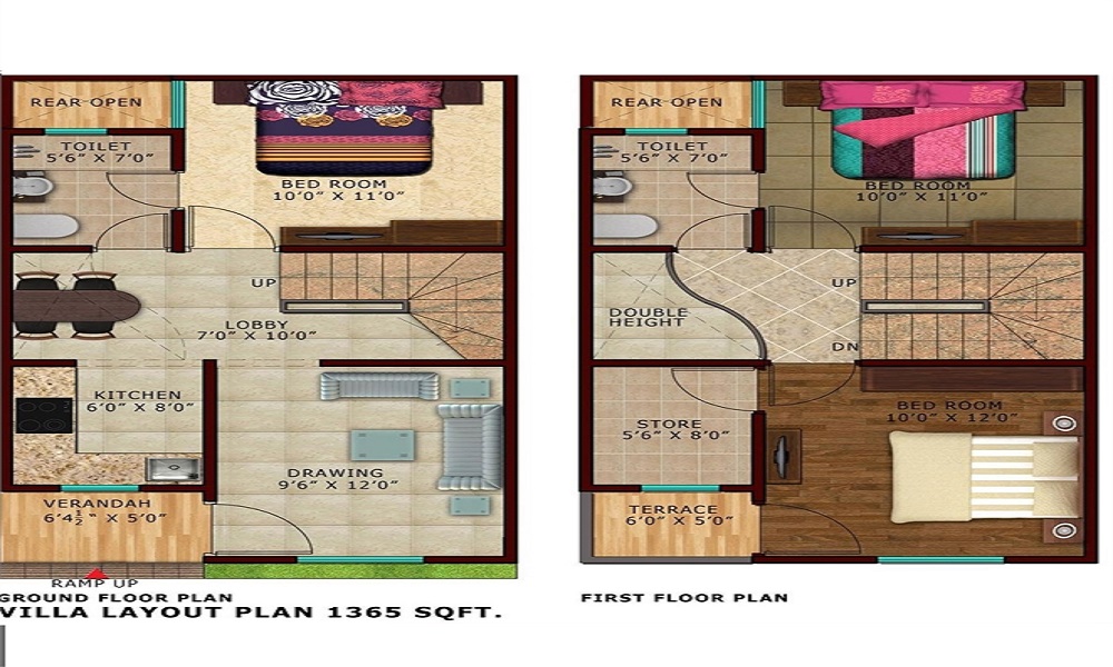 Renowned Group Lotus Villas Floor Plan