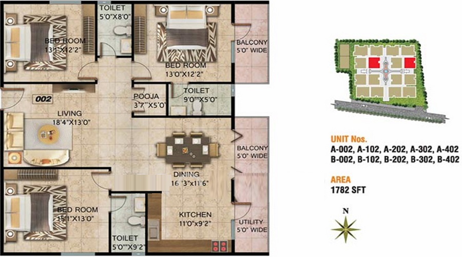 Mithuna White Water Floor Plan