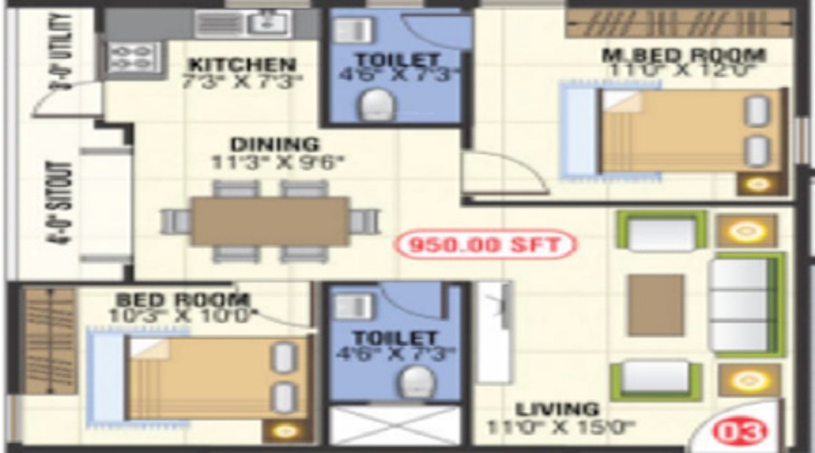 Rsun Sushmitham Floor Plan