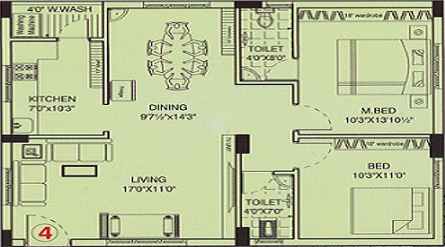 Vijay Venkat Sai Gardens Floor Plan