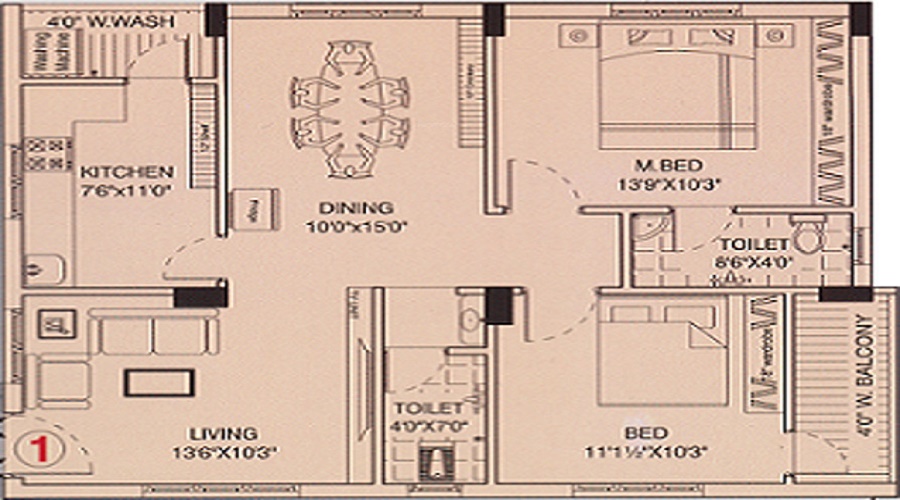 Vijay Venkat Sai Gardens Floor Plan