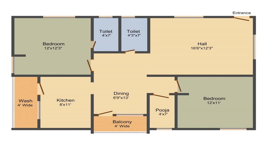 Uma Sapphire Height Floor Plan