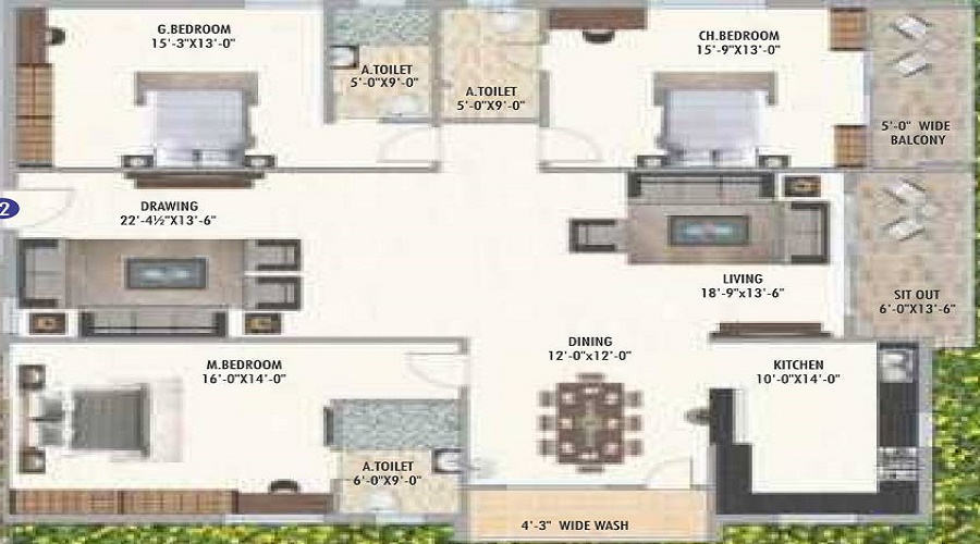 Ananda Bay Hills Floor Plan
