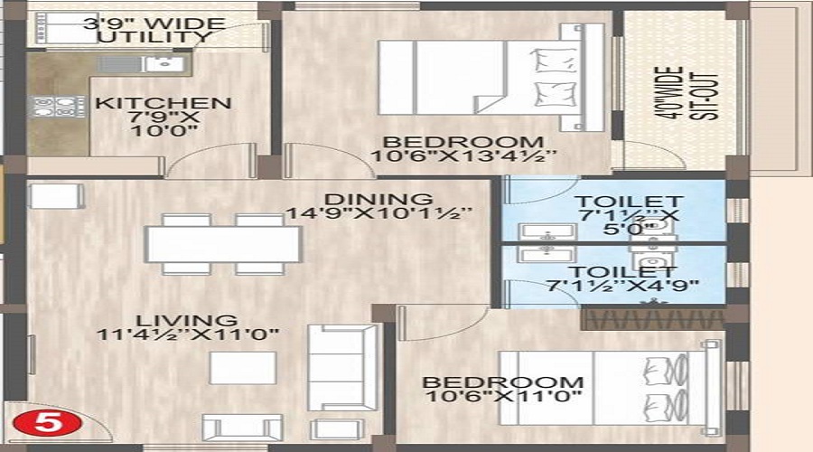 Mahidhara Xeno Platina Floor Plan