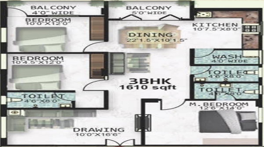 MR Serene View Floor Plan