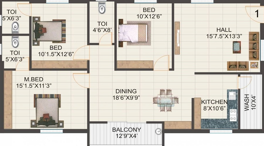 Nithin NC Green Field Floor Plan