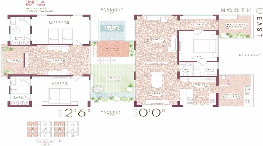 O2 Square Residences Floor Plan