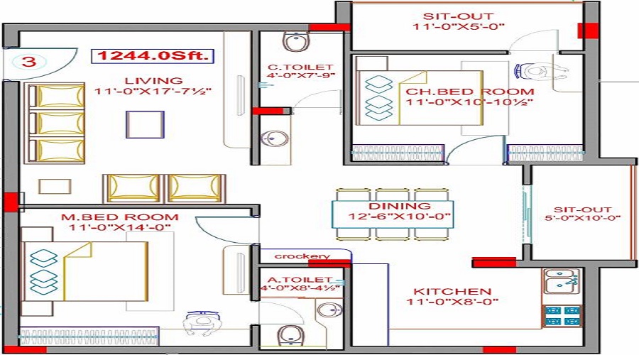 RR Royal Heights Floor Plan