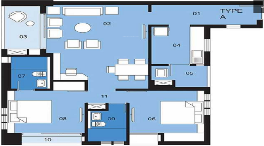 Upohar The Condoville Floor Plan