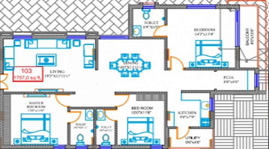 Skypx Lakeview Floor Plan