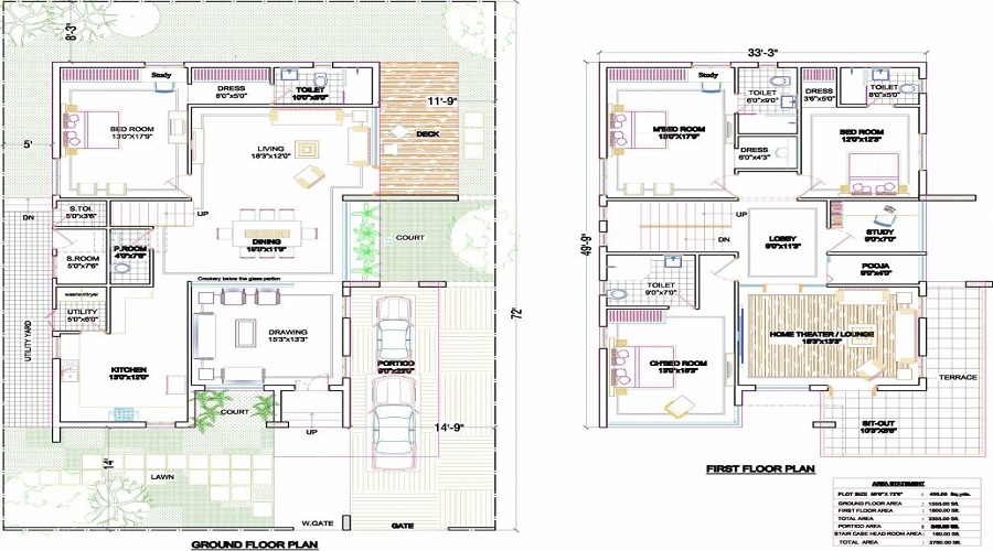 SS Green Meadows Villa Floor Plan